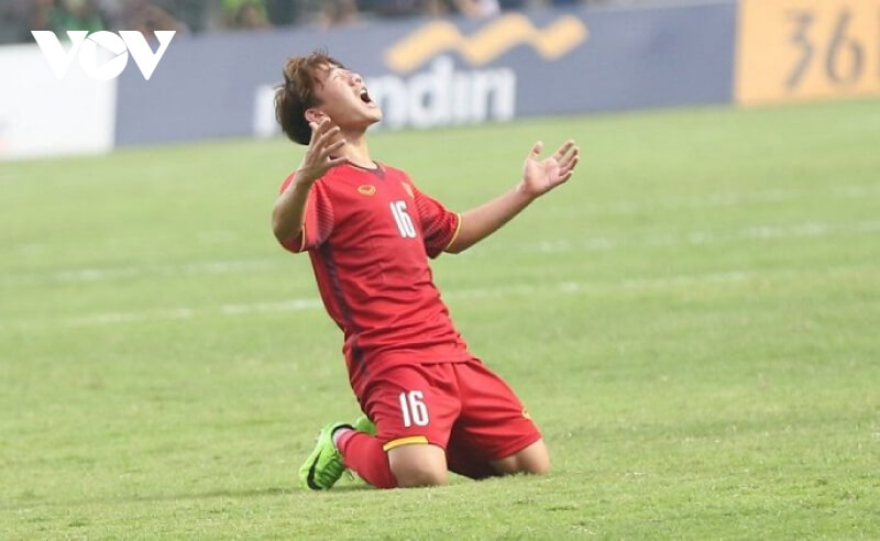 Minh Vương là chàng tiền vệ trẻ của đội tuyển Việt Nam