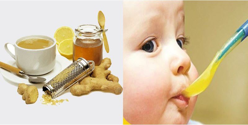 Mẹo chữa nôn trớ ở trẻ sơ sinh bằng gừng tươi & mật ong, an toàn